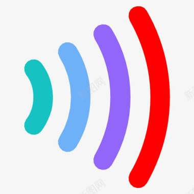 信号wifi波形图标图标