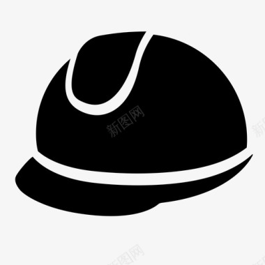 安全帽帽子结构图标图标