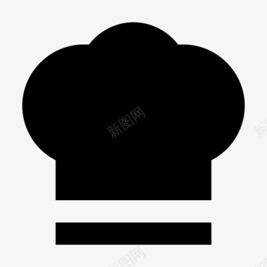 厨师帽专业厨师制服图标图标
