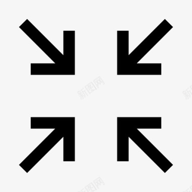 最小化缩小调整大小图标图标