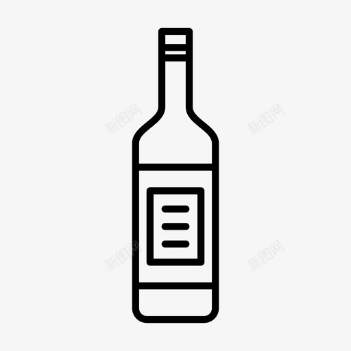 酒瓶伏特加高图标svg_新图网 https://ixintu.com 伏特加 删除 威士忌 新 标记 玻璃杯和杯子 瓶子 酒 酒瓶 酒精 高