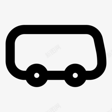 公共汽车面包车城市图标图标