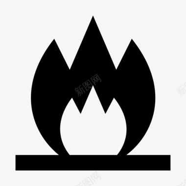 火烧伤危险图标图标