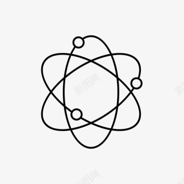 原子符号科学图标图标