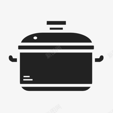 烹饪锅定时器炖菜图标图标