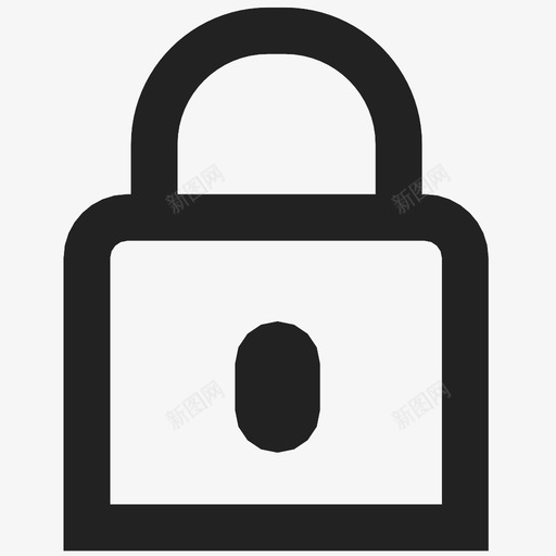 锁安全受保护图标svg_新图网 https://ixintu.com 保持 关闭 受保护 夹紧 安全 锁 锁定 门锁 阻塞