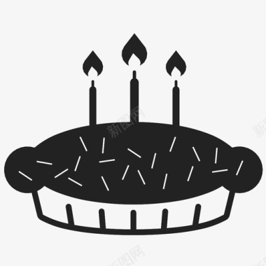 生日蛋糕派派对图标图标