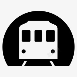 多功能列车地铁隧道列车图标高清图片