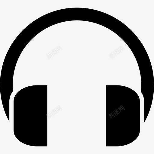 耳机音乐指向图标svg_新图网 https://ixintu.com 指向图标 耳机 音乐