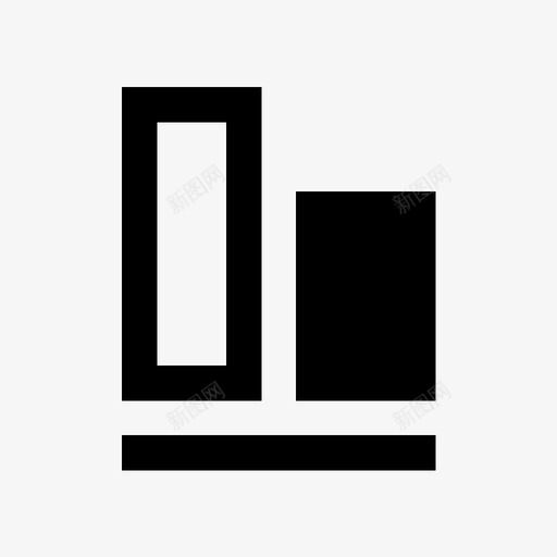 底部对齐开始严重图标svg_新图网 https://ixintu.com ui 严重 信息 分析 图形 对象 对齐 底部对齐 开始 控件
