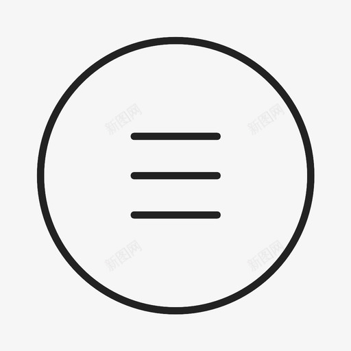 菜单用户界面笔划图标svg_新图网 https://ixintu.com 导航 按 按钮 用户界面 笔划 网络 菜单 选择 选项