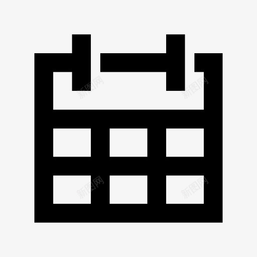 日历日备忘录图标svg_新图网 https://ixintu.com 周 备忘录 挂历 日 日历 日程表 时间 时间表 月 网页设计和开发材料设计图标