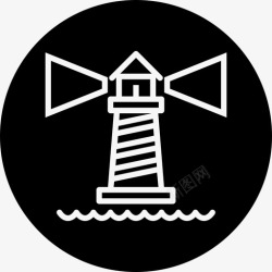 建筑简历灯塔严肃海图标高清图片