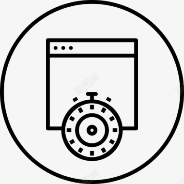 时间表网页计时器图标图标