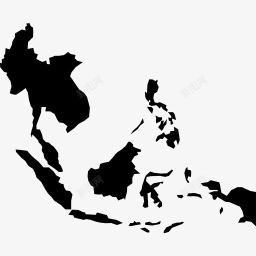 东南亚边界大陆图标svg_新图网 https://ixintu.com 世界和大陆地图 东南亚 国家 地图 地理 地理位置 大陆 边界