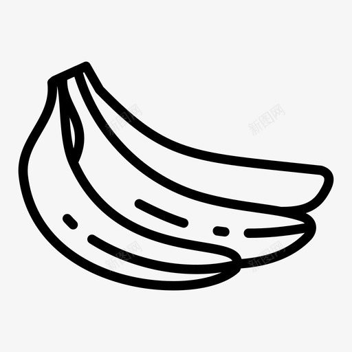 香蕉甜味猴子图标svg_新图网 https://ixintu.com 一串香蕉 夏威夷 水果 热带 猴子 甜味 香蕉 香蕉皮
