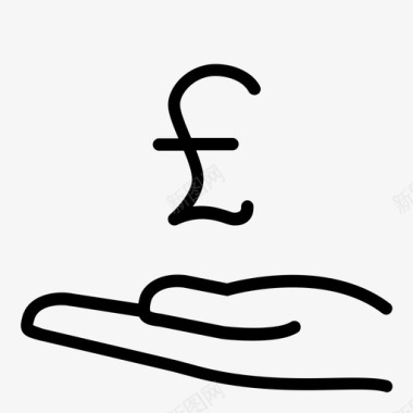 英镑付款英国贸易图标图标