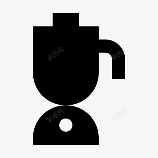 榨汁机厨房用具材料标图标svg_新图网 https://ixintu.com 厨房用具材料设计图标 榨汁机