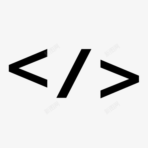 代码编程程序员图标svg_新图网 https://ixintu.com css html 代码 哈希 方括号 标记 程序员 编码 编程 语言