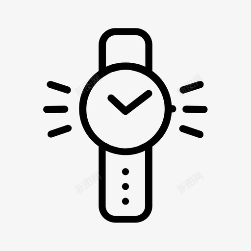 手表可穿戴定时器图标svg_新图网 https://ixintu.com 互联网 可穿戴 定时器 手表 振荡 放牧 无线 最新技术 警报