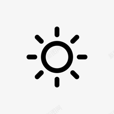 太阳阳光光线图标图标