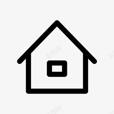 住宅建筑按钮图标图标