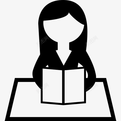 女生阅读教育学术1图标svg_新图网 https://ixintu.com 女生阅读 学术1 教育