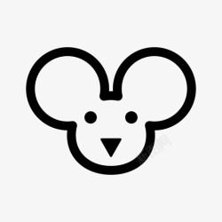 可啃咬老鼠害虫啃咬图标高清图片