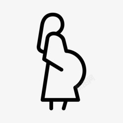 婴儿药品怀孕母亲婴儿图标高清图片