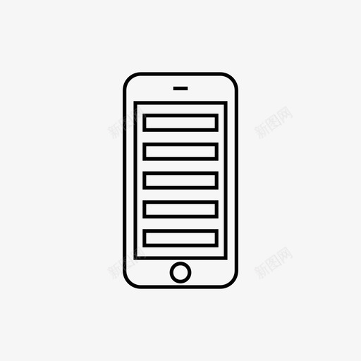 智能手机菜单信号推迟图标svg_新图网 https://ixintu.com 信号 删除 加上 另一个 推迟 智能手机1倍厚 智能手机菜单 标题 电子 移动 设备