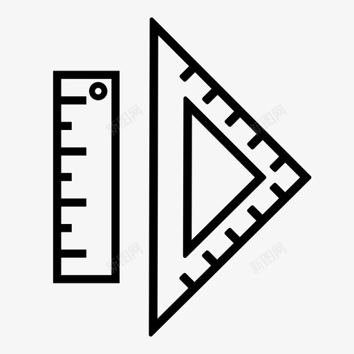 标尺比例尺项目图标svg_新图网 https://ixintu.com 任务 几何 尺寸 数学 标尺 比例尺 注释 测量 精度 项目
