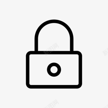 锁安全密封图标图标