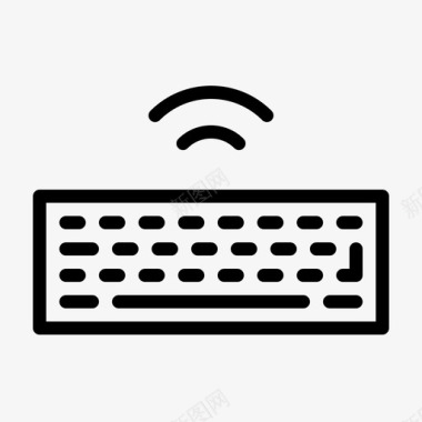 无线键盘打字技术图标图标