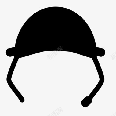 士兵头盔保护头图标图标