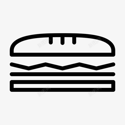 三明治奶酪调味品图标svg_新图网 https://ixintu.com 三明治 准备 奶酪 生菜 肉 调味品 酒吧 餐厅