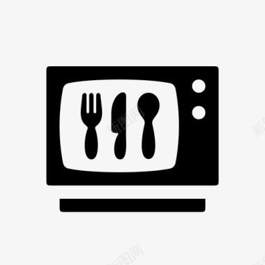 电视烹饪节目震颤悸动图标图标
