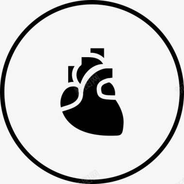 心脏分析占星术图标图标