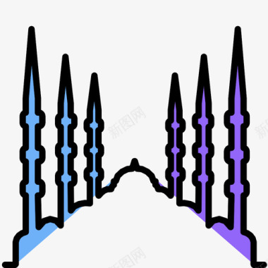 苏丹艾哈迈德清真寺塔楼展品图标图标