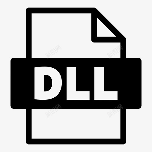 dll文件格式内存库图标svg_新图网 https://ixintu.com dll文件格式 保存 内存 动态链接 多个代码 库 接口 文件格式 文件格式7