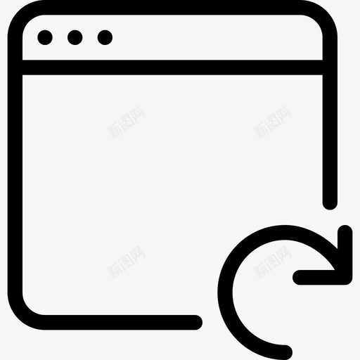 重新加载网站更新图标svg_新图网 https://ixintu.com f5 internet windows windows和应用程序行图标 应用程序 更新 浏览器 网站 重复 重新加载