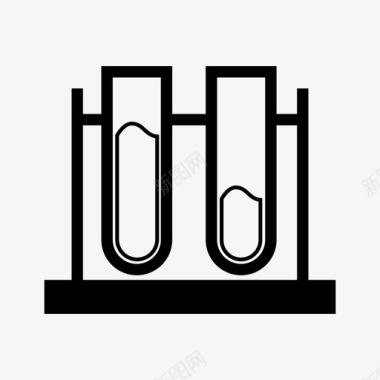 试管在支架上视图开始图标图标