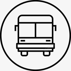 乘车路线公共汽车公共交通乘车图标高清图片