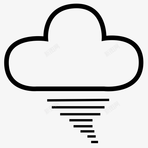 龙卷风天气漩涡图标svg_新图网 https://ixintu.com 云 危险 坏 天气 毁灭 漩涡 风 风暴 龙卷风