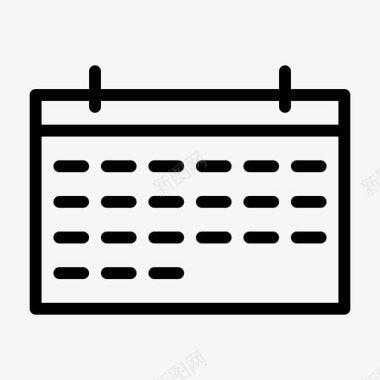 日历可用性计时图标图标