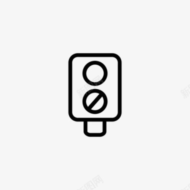 红绿灯路口信号灯图标图标