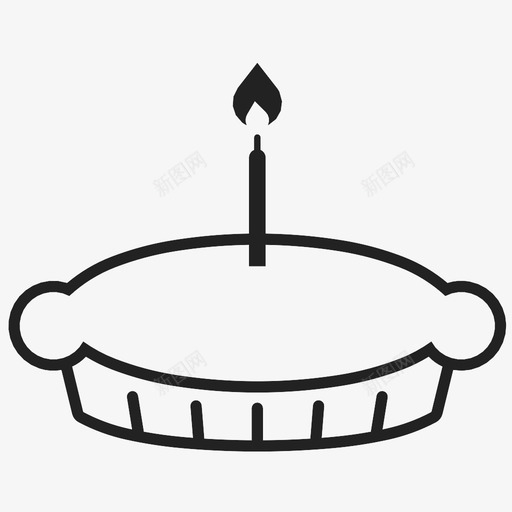 生日蛋糕礼物派对图标svg_新图网 https://ixintu.com 不 举行 出售 大胆 快乐 派对 生日蛋糕 礼物 金色