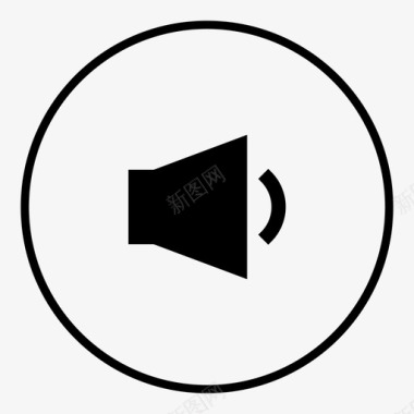 声音音量控制音频按钮声音图标图标
