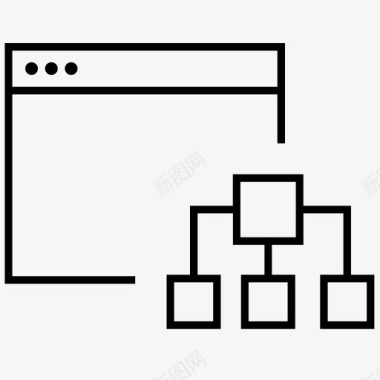 应用程序结构网络制作图标图标