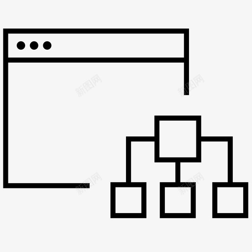 应用程序结构网络制作图标svg_新图网 https://ixintu.com 应用程序结构 网络制作