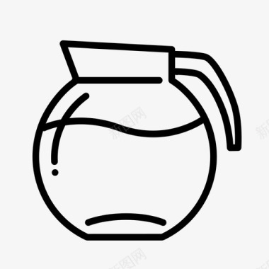 咖啡壶壶液体图标图标